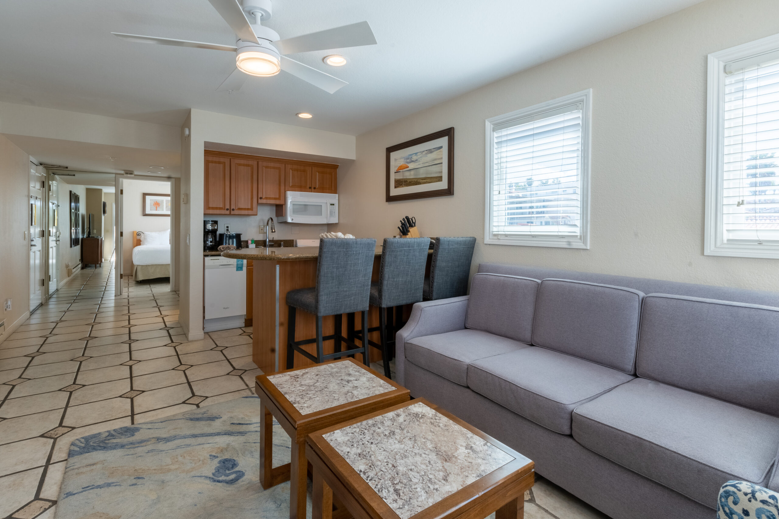 1 bedroom living room