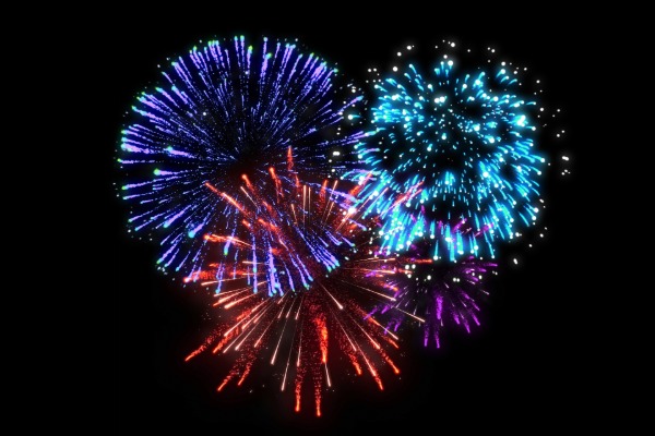 fourth of july in san clemente fireworks in the sky at night